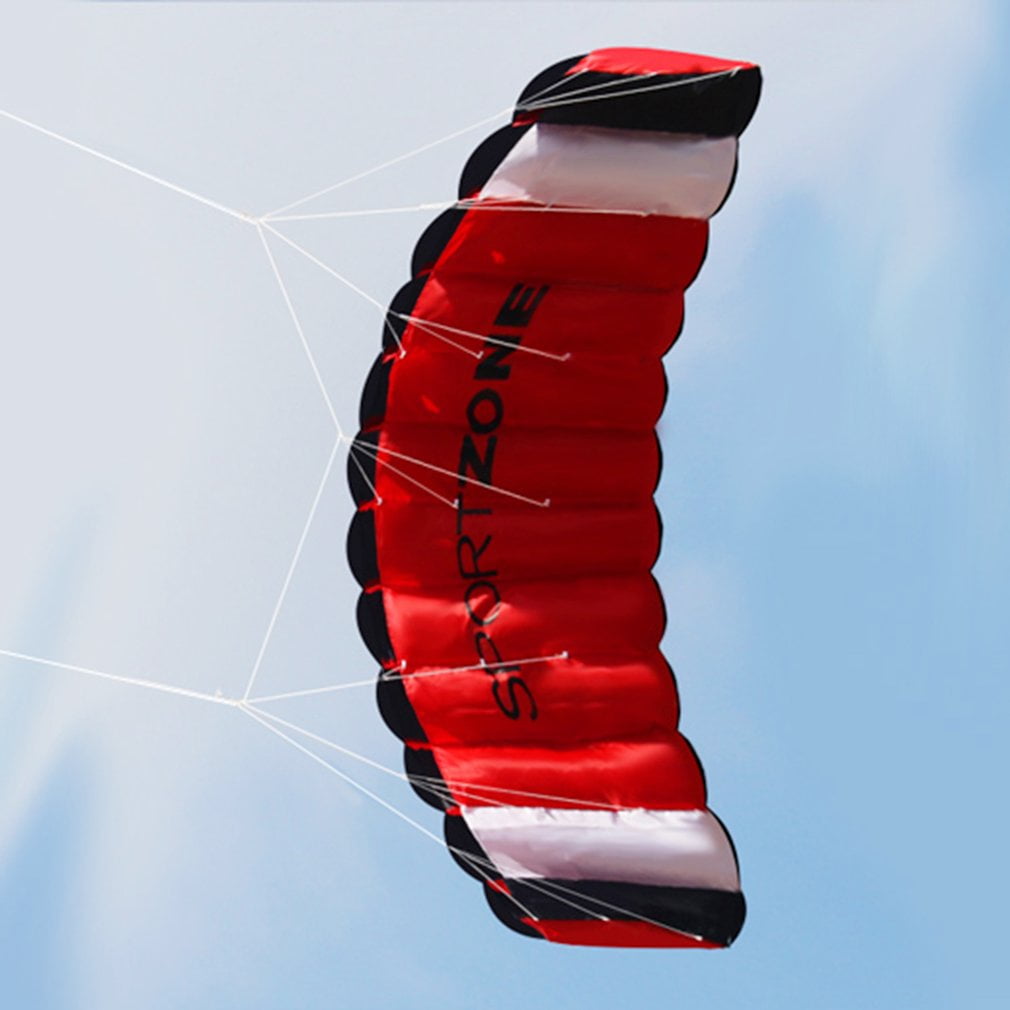 NEW 1.8m BULE Dual Line Parafoil Parachute Stunt Sport Beach Outdoor Toys kite 