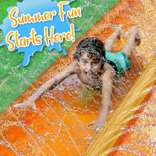 Stargo 18 x 5 ft - Slip Splash and Slide, Water Slides for Kids - Backyard waterslide for Kid Outdoor Fun Summer Water Toys, Water Activities for Kids & adults for backyard fun, Ages 4-8, 5 6 7 8-12