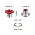 thumbnail image 2 of Uxcell 300 Set Grommets Kit Metal Eyelets 3mm 1/8" Hole Tiny Grommet with Washers for Shoes Clothes Belt Tag Bag Fabric Leather DIY Project, Red, 2 of 4