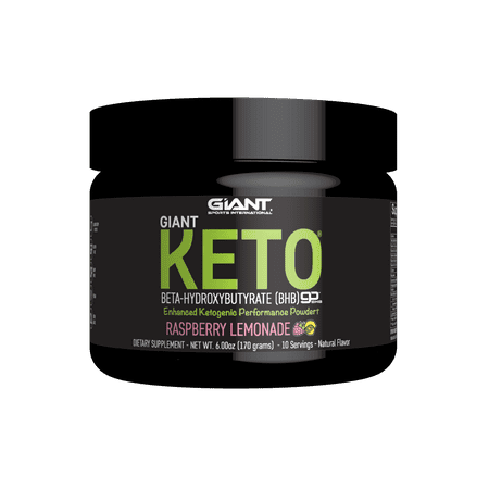 Giant Keto-Exogenous Ketones Supplement - Beta-Hydroxybutyrate Keto Powder Designed to Support Your Ketogenic Diet, Boost Energy and Burn Fat in Ketosis - Raspberry Lemonade - 10