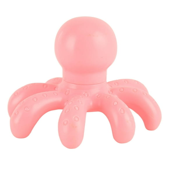 Octopus Head Massager Handheld Ergonomic Scalp and Body Relaxation Tool in Pink