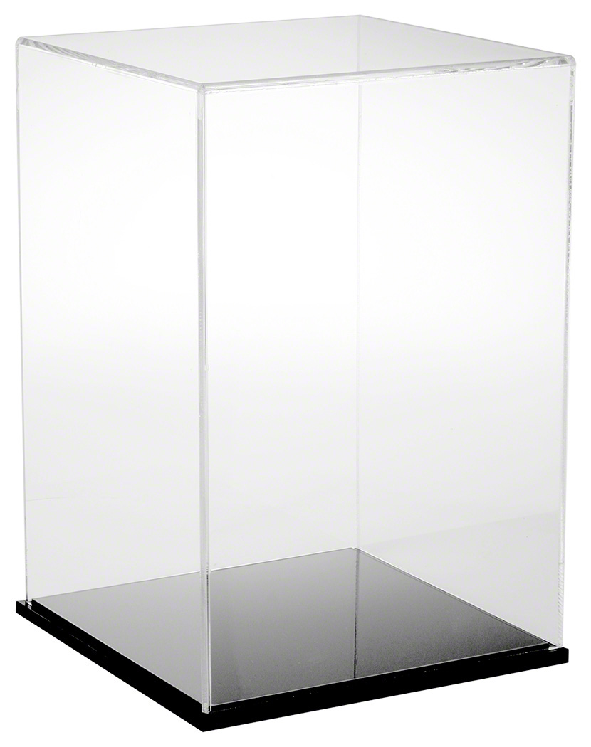 Plymor Clear Acrylic Display Case with Clear Base 10/" x 10/" x 10/"