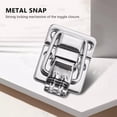 thumbnail image 2 of Metal Snap Finish Suitcase Suitcase Lock 30x43mm Silver, 2 of 5