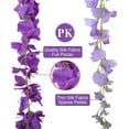 thumbnail image 4 of Guirnalda de glicina artificial Yirtree, guirnalda de flores artificiales de seda, vid de glicina, flor colgante para bodas, fiestas en casa, jardín, exterior, flor de seda, decoración colgante para, 4 of 8