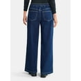 thumbnail image 3 of Madden NYC Women's Stacked Waist Relaxed Jean, 31" Inseam, Sizes XXS-XXL, 3 of 5