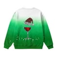 thumbnail image 6 of DxhmoneyHX Christmas Sweatshirts for Kids Cute Fashion ​Plaid Long Sleeve Graphic Tees Casual Loose Going Out Tops Festival Outfits Size 11 Years, 6 of 7