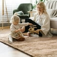 thumbnail image 5 of Cydiria Modern Warm Beige Plush Area Rug Scandinavian Shaggy Carpet for Living Room, 5' x 8', 5 of 8