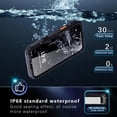 thumbnail image 2 of for iPhone 16 Pro Waterproof Case Compatible with MagSafe, Magnetic Waterproof Full Body IP68 Underwater Case Built-in Screen Protector Dropproof Dustproof Shockproof Cover, 2 of 7