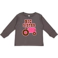 thumbnail image 3 of Inktastic Pink Tractor Big Sister Girls Long Sleeve Toddler T-Shirt, 3 of 5