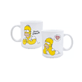 thumbnail image 1 of Taza Grande Disney Homero Simpson Cerámica 480 ml, Color Blanco, 1 of 3