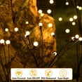 thumbnail image 6 of Solar Garden Lights, 2 Pack Upgraded 16 LED Solar Powered Firefly Lights, Solar Outdoor Decorative Lights, Starburst Flexible Swaying Waterproof Garden Lights for Yard Patio Pathway Fence, Warm White, 6 of 7
