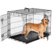 BestPet Double-Door Metal Dog Crate with Divider and Tray, X-Large, 48 ...