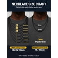 thumbnail image 2 of PROSTEEL Mens Necklace Black Rope Chain for Men Gift 3mm 20 Inch Stainless Steel Twist Chain Necklace Black for Boyfriend Husband Birthday Father Day, 2 of 7