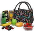 thumbnail image 3 of Disketp Rainbow Butterflies Bolsa Térmica Estampada, Bolsa Térmica Aislante para Almuerzo, Playa y Campamento, 3 of 6