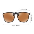thumbnail image 5 of 3 pares de clip en gafas de sol con anteojos de lente polarizado para hombres para hombres, 5 of 5