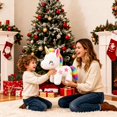 thumbnail image 6 of 4-Pack Unicorn Stuffed Animals Plush, 1Pcs 11.8 inch Large and 3Pcs 4 inch Small Unicorn Plush Toys Set for Toddler Playtime, Naptime, and Holiday Presents, 6 of 6