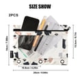 thumbnail image 3 of 2 Pack Flip Folders with Clear PVC Window Binder Pouches 3-Ring Binder Organizer for Office & Home Dog Head and Paw Prints, 3 of 6