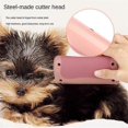 thumbnail image 3 of Peine para depilar mascotas, diseño fácil de usar, de alta calidad, para perros y gatos, suministros para mascotas, cuchillo esencial para depilar, color rosa, 3 of 5