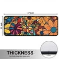 thumbnail image 5 of Kitchen Rugs Sets Of 2,Pioneer Flower Floral Print Pattern Anti Fatigue Kitchen Mat Rugs Non Slip Washable,Decorative Kitchen Floor Mats for Kitchen,Sink,Laundry,17"x47"+17"x47", 5 of 5