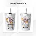 thumbnail image 3 of PAYOHTO Kawaii Animals Cute Insulated Stainless Steel Tumbler 12 oz Thermos Come with Straw Kids Leak-Proof Travel Mug Cup, 3 of 7
