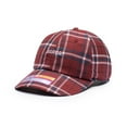 thumbnail image 1 of Barcelona - Mogul Premium Plaid Adjustable Hat (Fan Ink), 1 of 4