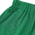 thumbnail image 6 of Lenpel Women's Shorts Trendy Elastic High Waisted Drawstring Eyelet Embroidered Comfy Lounge Shorts Casual Summer Shorts with Pockets, 6 of 6