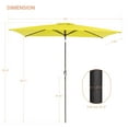thumbnail image 5 of ACEGOSES 10 x 6.5ft Outdoor Patio Table Umbrella with Non-Fading canopy for Garden and Yard,Yellow, 5 of 7