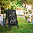 thumbnail image 3 of Casafield 40" x 20" A Frame Chalkboard Sign, Black Double-Sided Magnetic Wooden Menu Board for Cafés, Sandwich Shops, Sidewalks, and Weddings, 3 of 8