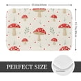 thumbnail image 2 of Balery Flat Mushrooms Felpudo de franela, resistente a las manchas y a la decoloración, para uso interior y exterior, fácil de limpiar, 40 x 60 cm, 2 of 7