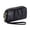Black, variant on Women's Wristlet Wallet Genuine Leather Double Zipper Casual Ruched Clutch Purse, Light Purple