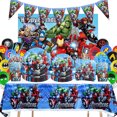 thumbnail image 2 of Avengers Marvel Superhero Birthday Party Tableware, Paper Plates, Paper Cups, Paper Towels, Tablecloths for Decoration-ZJKDGJKJ, 2 of 4