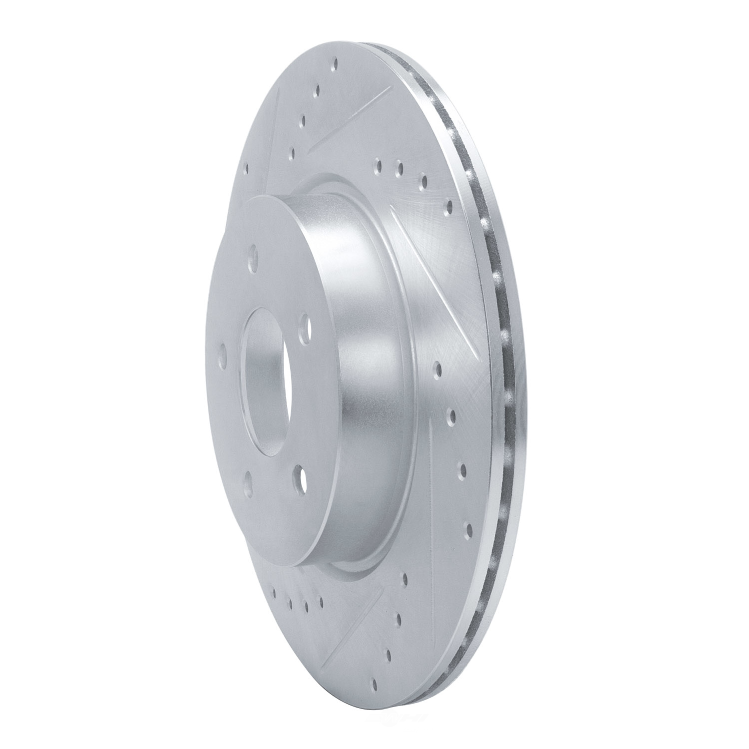Dynamic Friction Company 631-68019L DFC Brake Rotor - Drilled And Slotted - Silver