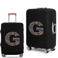 thumbnail image 1 of 2022 Luggage Case Protective Cover Text 26 Letter Pattern Travel Elastic Duffle Luggage Dust Cover for 18-28 Inch Suitcase 8text G M, 1 of 6