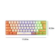 thumbnail image 2 of CHUANK Mechanical Keyboard Wired Compact PC Keyboard Mechanical Gaming Keyboard 61 Keys for Computer/Laptop, 2 of 4