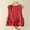 Red, variant on ZAZYULZ Women's Cotton Linen Vest Casual Sleeveless Jacket Tie Front Lightweight Vest(A,M)