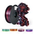 thumbnail image 2 of Two-tone 3D Printer Filament, PLA 1000g Duotone 1.75mm For 3D Printing Magic Red-blue Black-red Two Colors Silk-like Material ,Easy to Use, 2 of 7