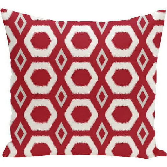 Simply Daisy 16" x 16" More Hugs and Kisses Geometric Print Outdoor Pillow