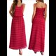 thumbnail image 3 of Conjunto de 2 Piezas para Mujer, Estilo Casual, con Falda Larga y Tirantes para Salir A la Playa. Rojo S, 3 of 7