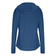 thumbnail image 6 of HAOTAGS Athletic Jackets for Women,Moisture Wicking Hooded Long Sleeve UV Protection Tops Navy XL, 6 of 6