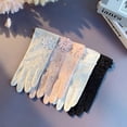 thumbnail image 5 of Guantes de seda helada de encaje corto para mujer, finos, de verano, para conducir, con pantalla táctil, para primavera y otoño, 5 of 5