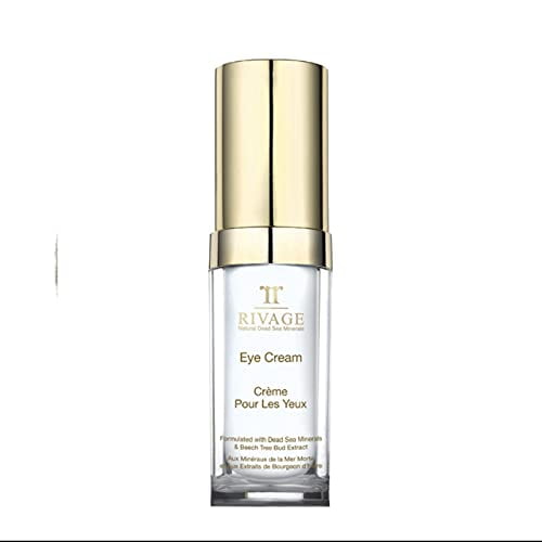 RIVAGE NATURAL DEAD SEA MINERALS Eye Cream 20ML ENHANCED WITH DEAD SEA SALT FORMULATED with DEAD SEA MINERALS and BEECH TREE BUD EXTRACT