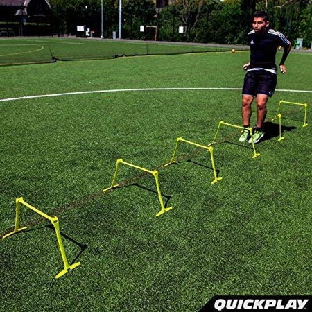 クイックプレイ QUICKPLAY アジャスタブル スピード ハードル 6本セット ミニハードル 高さ調節可 アジリティトレーニング 練習器具 QP-HDL6P イエロー