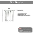 thumbnail image 6 of Lapalife 2 Panels Short Sheer Curtains, Rod Pocket Farmhouse Kitchen Curtains Cafe Curtains for Small Windows, Short Sheer Tier Curtains for Kitchen, Cafe, 25"x 36", Ivory, 6 of 6