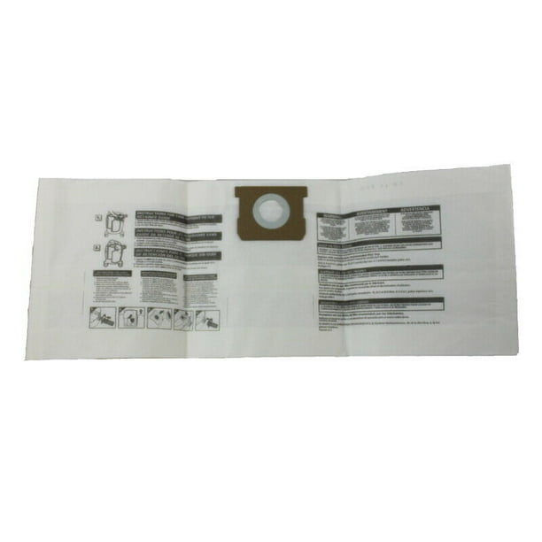 Shop Vac Type E 5 6 8 Gallon 9066100 Vacuum Cleaner Bags by DVC Made in