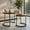 Light Brown, variant on GVN Set of 2 Modern Round Stacking Nesting Coffee Tables for Living Room-Rustic Brown