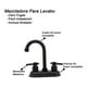 thumbnail image 3 of Mezcladora Lavabo Cuerpo Laton Negro Mate Maneral Redondo, 3 of 5