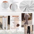 thumbnail image 5 of SUNBS Womens Loose Lounge Sweatpants High Waisted Wide Leg Pants with Pockets Palazzo Trousers, 5 of 9