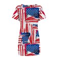 thumbnail image 5 of Xihbxyly Dresses for Women 2024 Women'S Summer Dress Sleeveless Ruffle Sleeve Round Neck Mini Dress Solid Loose Short Flowy Dress Independence Day Dresses Red S My Orders Placed Recently by Me, 5 of 7