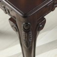 thumbnail image 2 of Traditional Dark Cherry Finish Wood End Table with Ornate Detailing | Claw Feet, 2 of 6