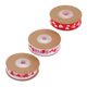 thumbnail image 5 of rollos de cinta de repuesto con estampado de corazones para San Valentín, ideal para envolver regalos, ideal para hacer manualidades de poliéster, como regalos de fiesta y lazos decorativos., 5 of 6